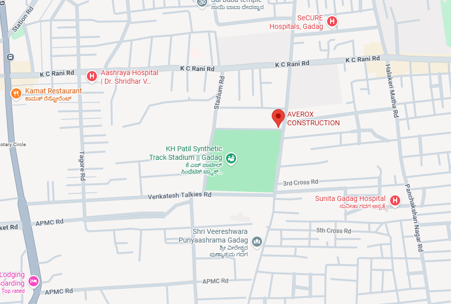 Averox Construction Office Location Map